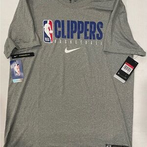 Nike DRI Fit Gray Clippers Basketball Men's Tee